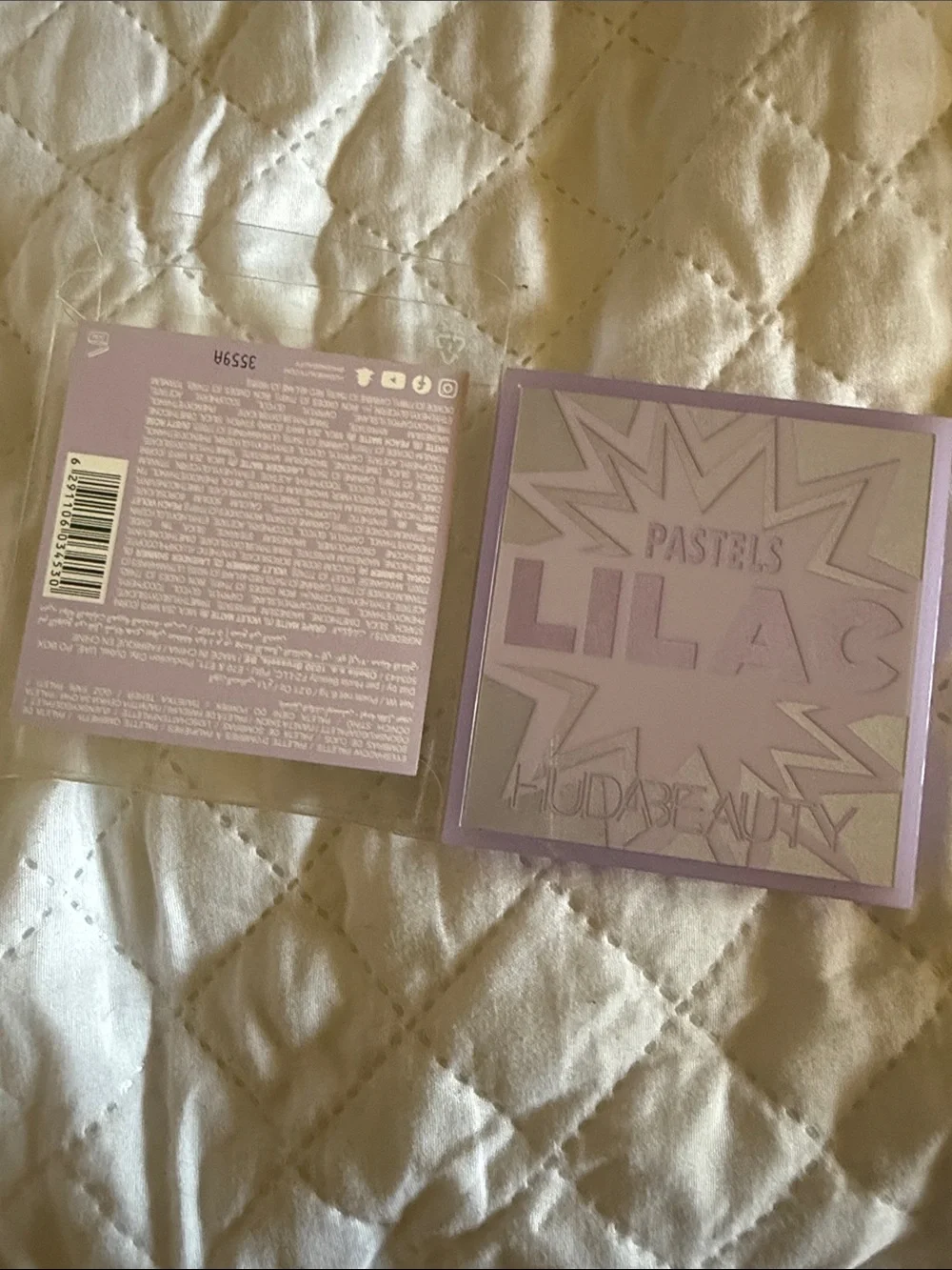 HudaBeauty Pastel LilacTone 9-Color Eyeshadow Palette - Purple Case